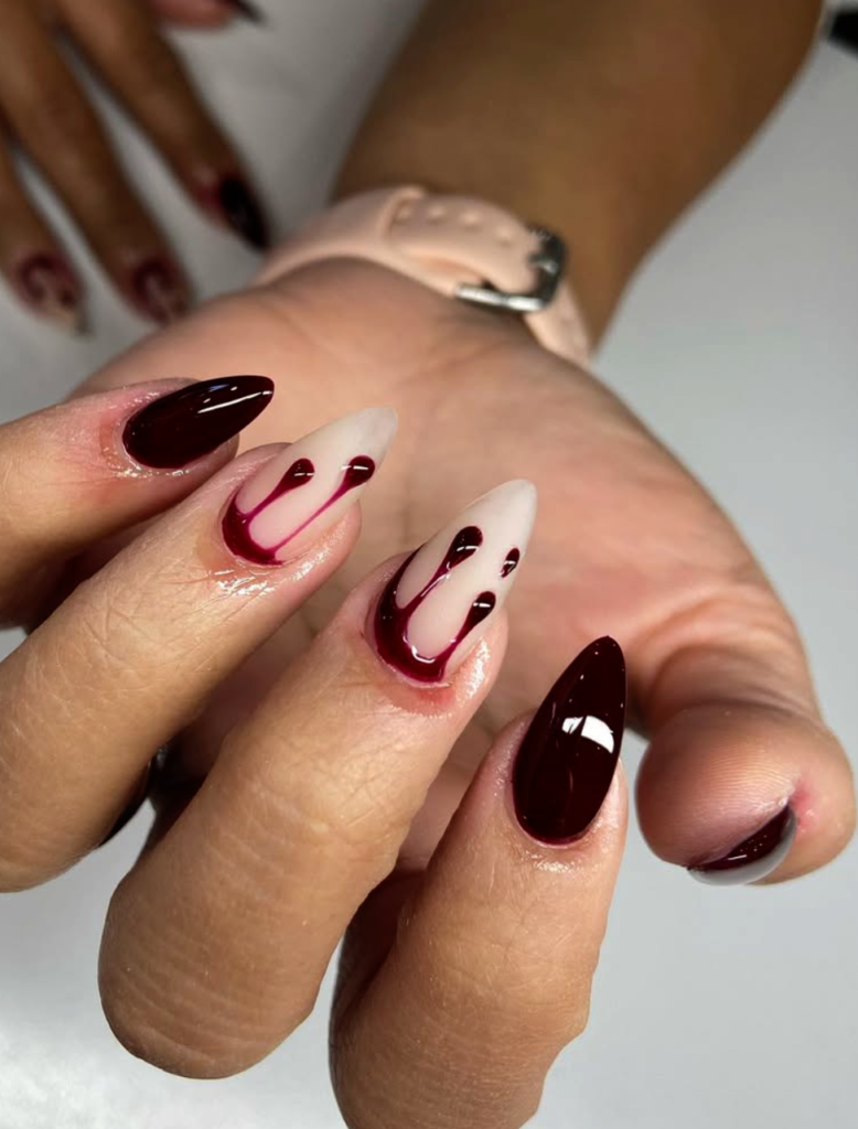 Blood Drip Nails
